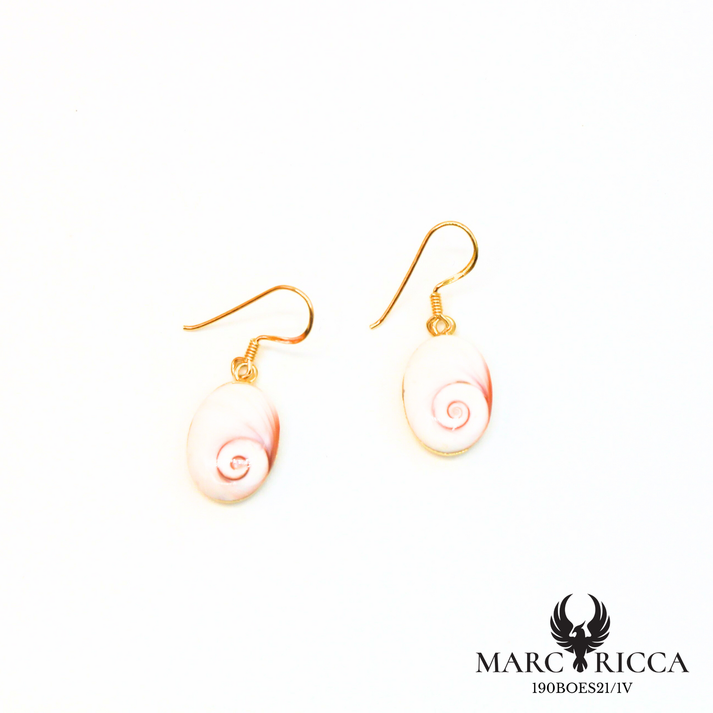 Boucles d'oreilles pendantes avec œil de Sainte Lucie