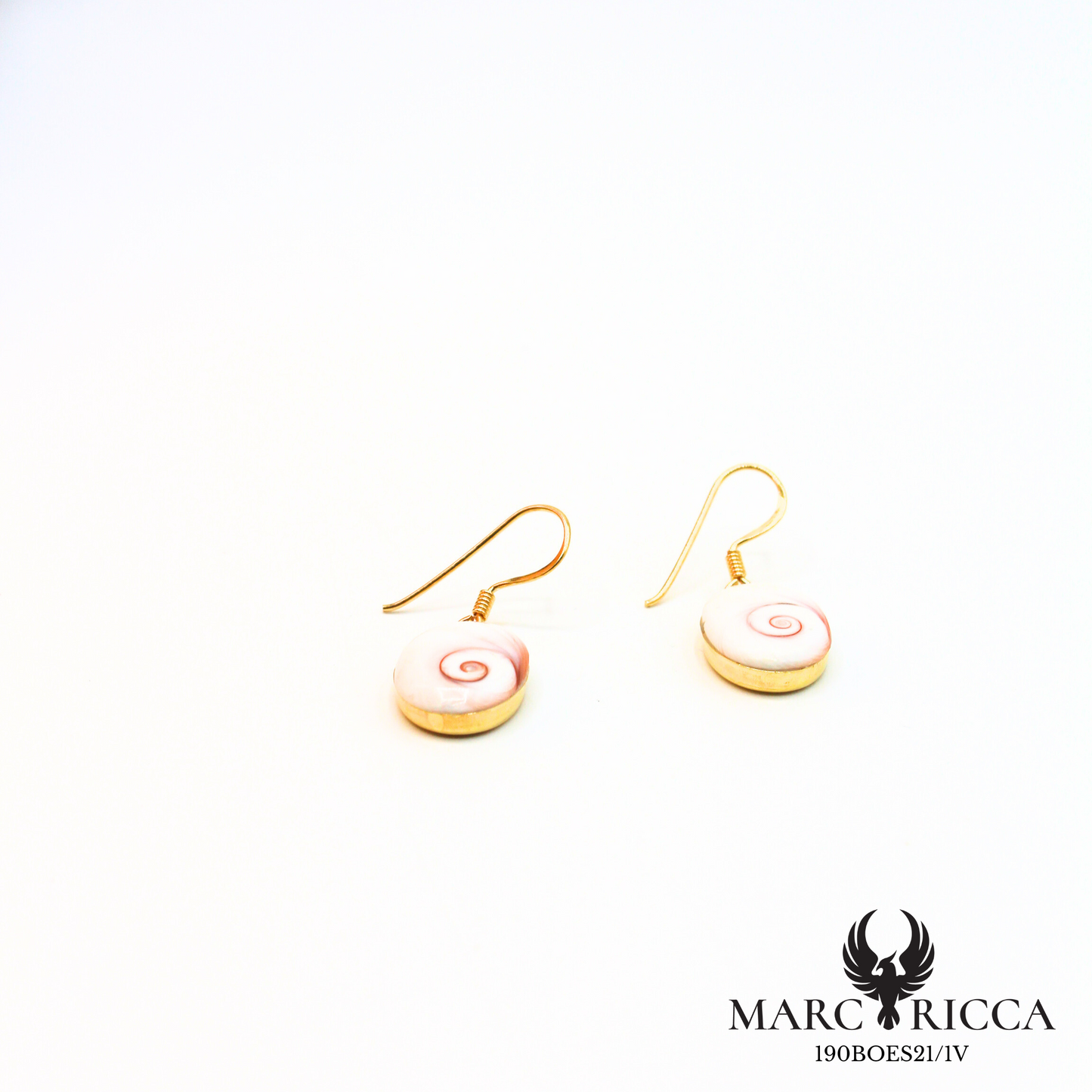 Boucles d'oreilles pendantes avec œil de Sainte Lucie