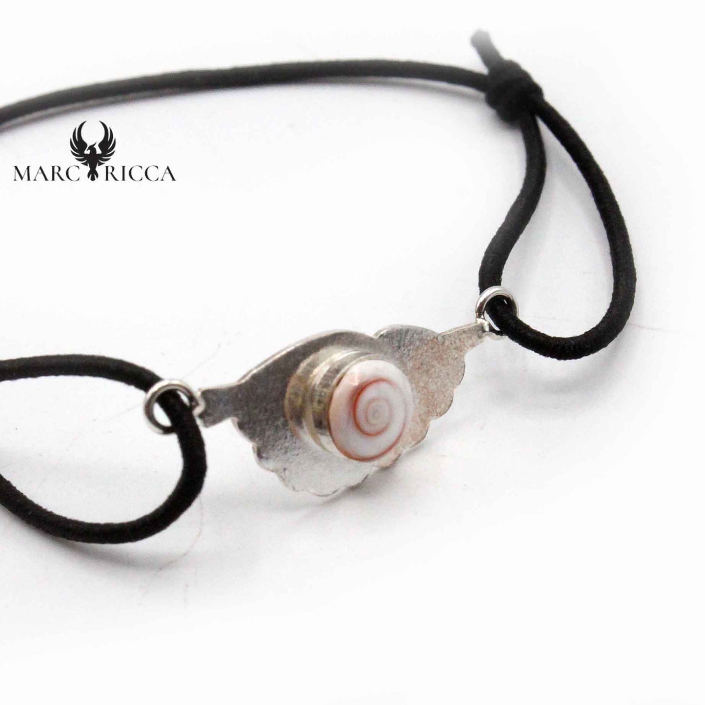 Bracelet Argent Cordon Corse & œil de St-Lucie