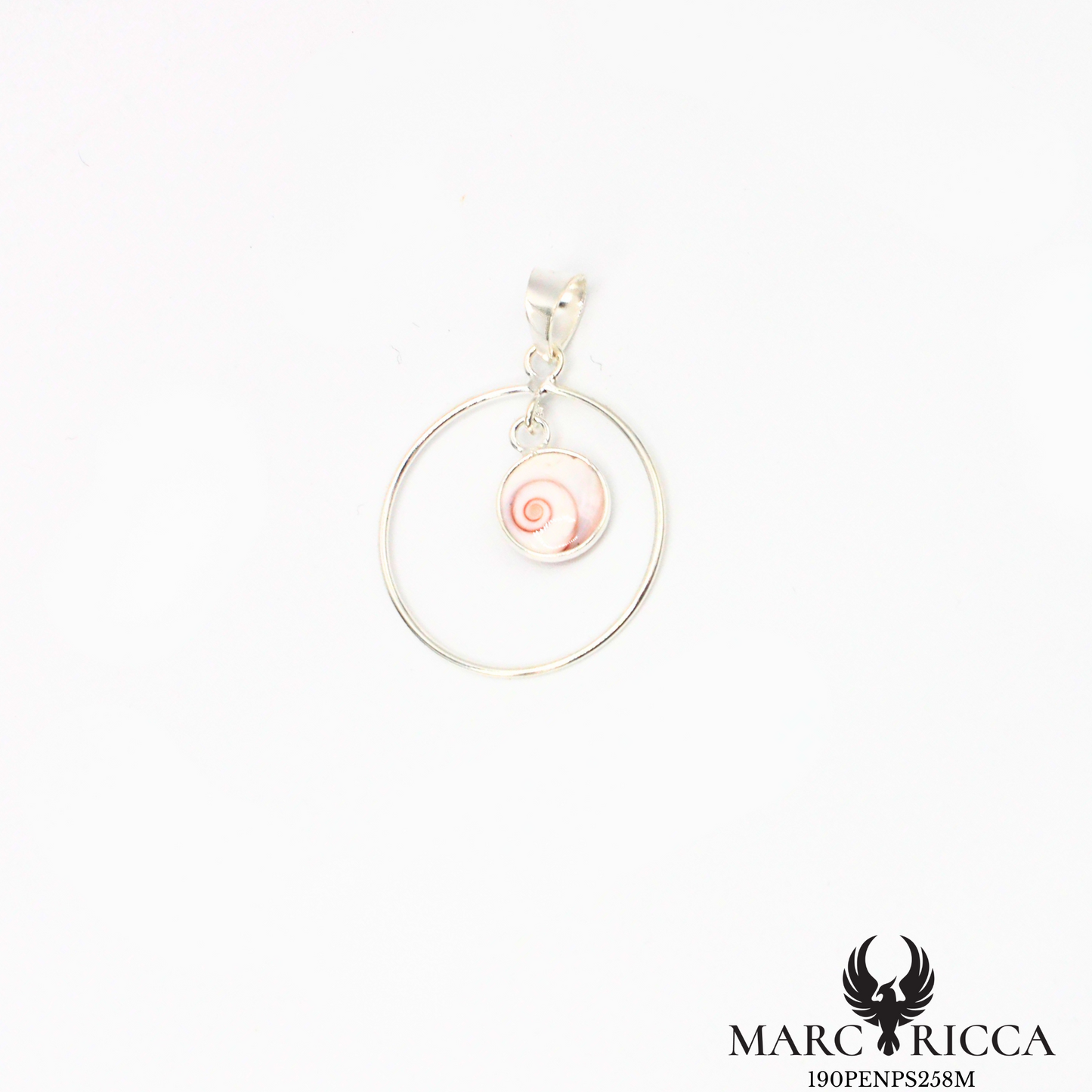 Pendentif cercle avec œil de Sainte Lucie