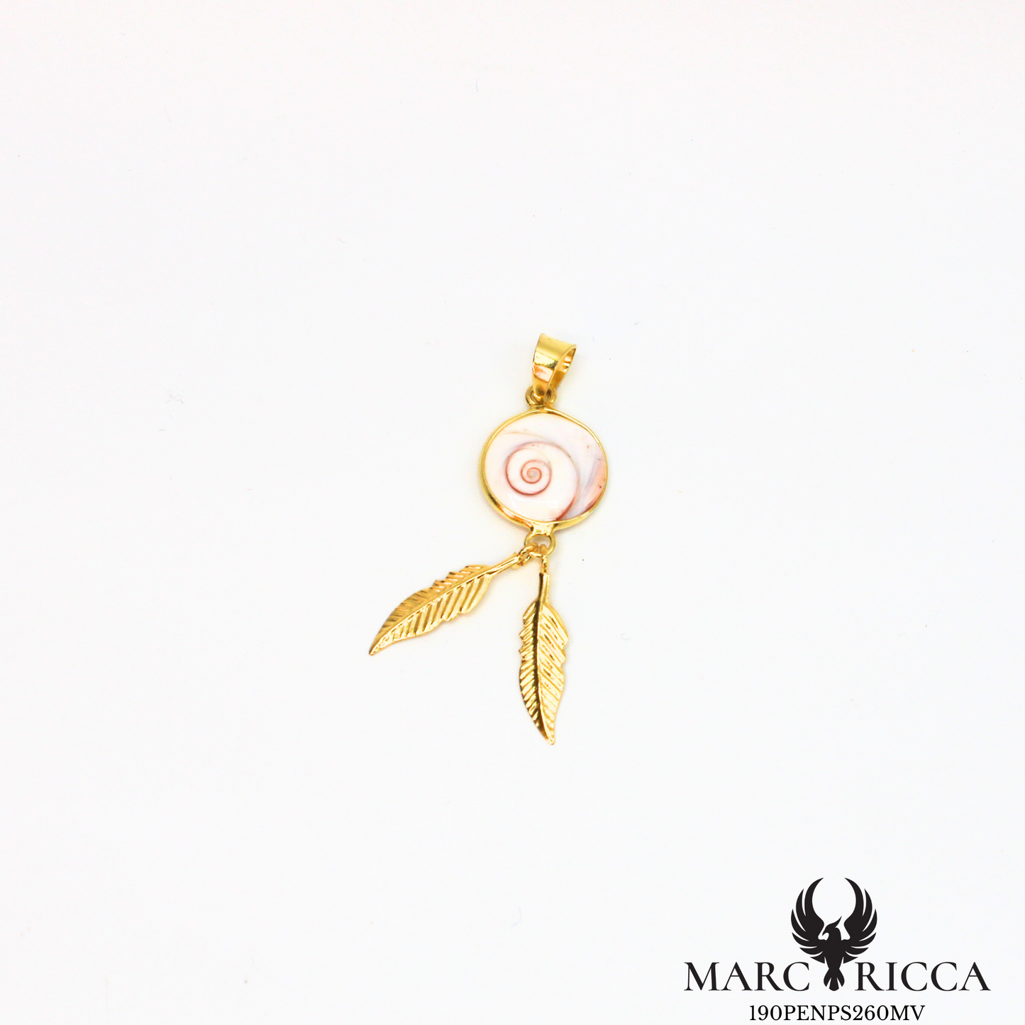Pendentif bohème avec œil de Sainte Lucie en argent ou vermeil