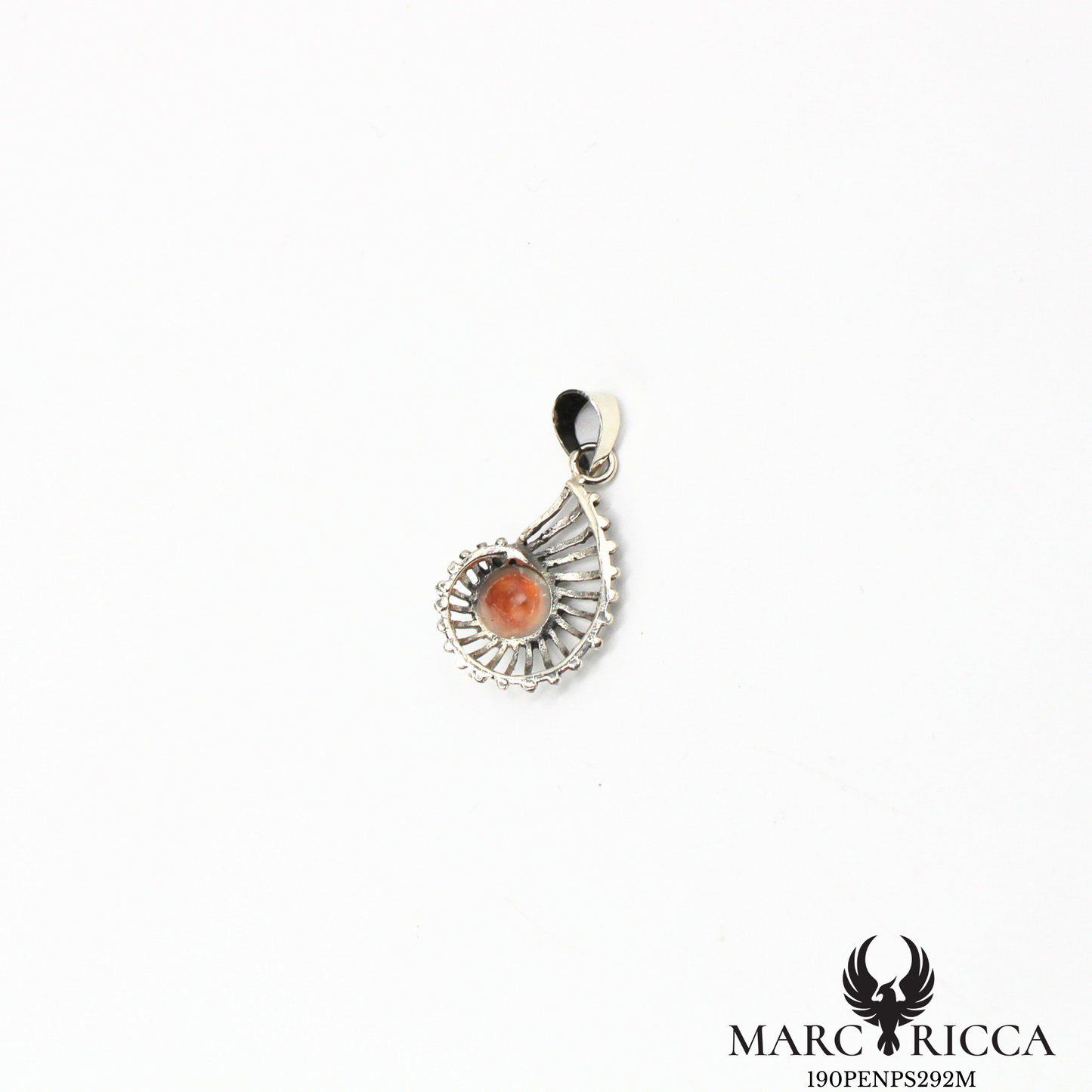 Pendentif coquillage œil de Sainte Lucie en argent ou vermeil