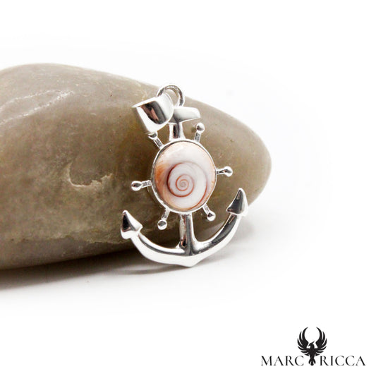 Pendentif Argent Œil de Sainte - Lucie Ancre