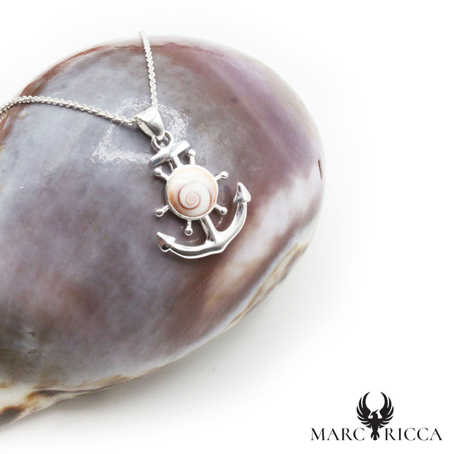 Pendentif Argent Œil de Sainte - Lucie Ancre
