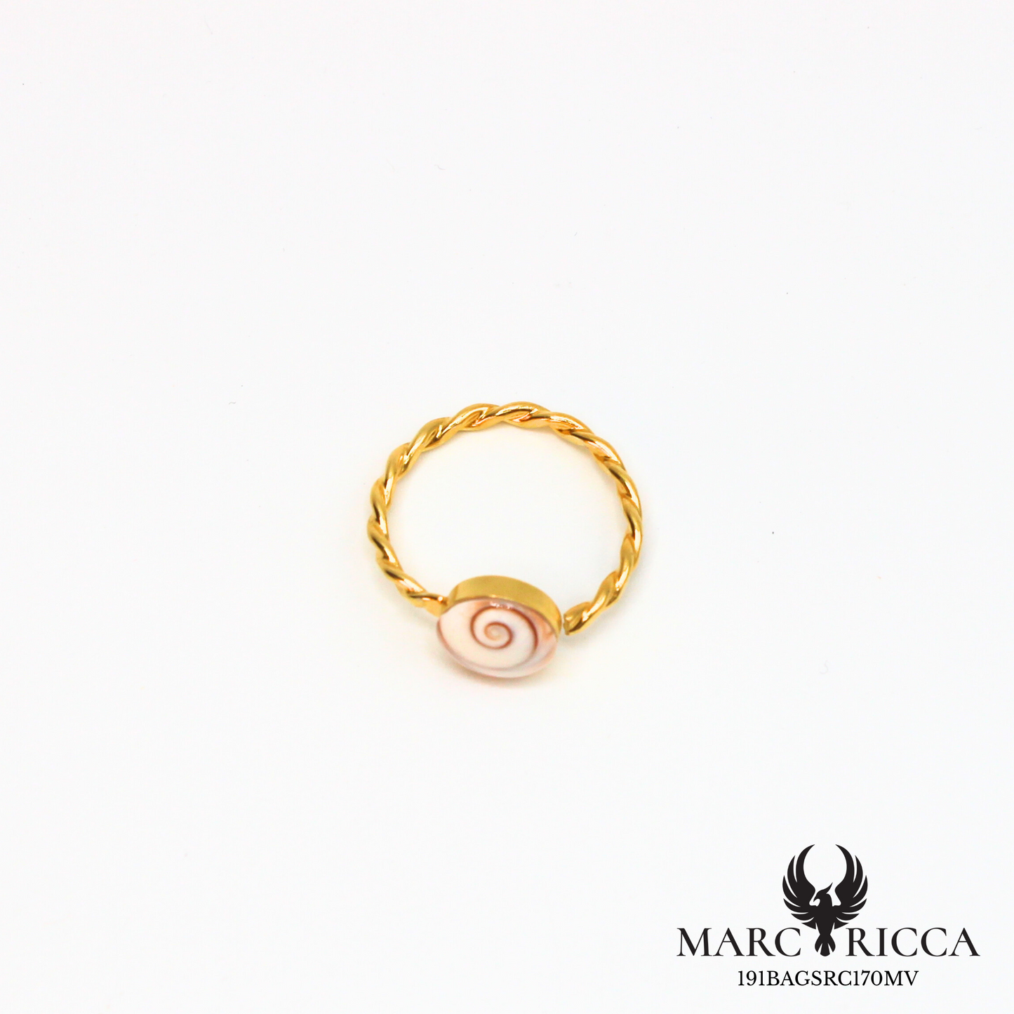 Bague Argent Œil Sainte Lucie Tressée