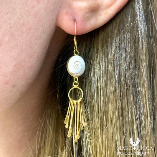 Boucles Argent Œil de St-Lucie Franges