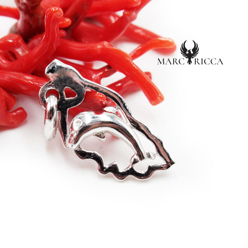 Pendentif Argent Corse & Dauphin