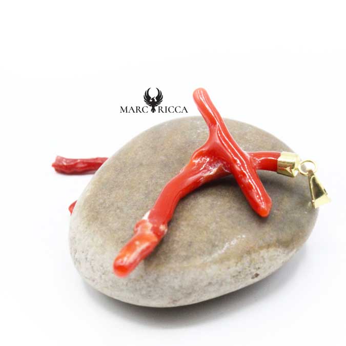 Pendentif Or Branche de corail