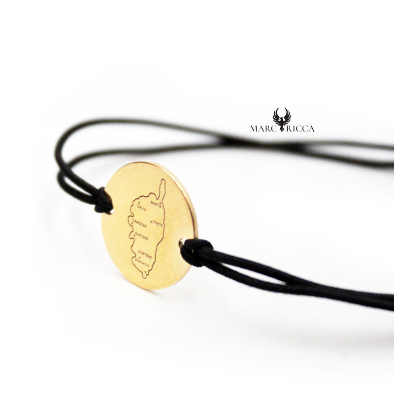 Bracelet Argent Réglable Corse ou Tête de Maure