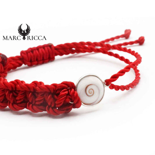 Bracelet Œil & Cordon Rouge