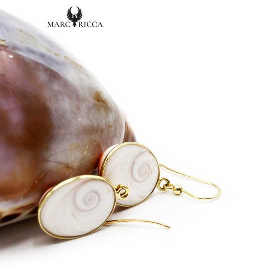 Boucles Or Œil de St-Lucie Ovales