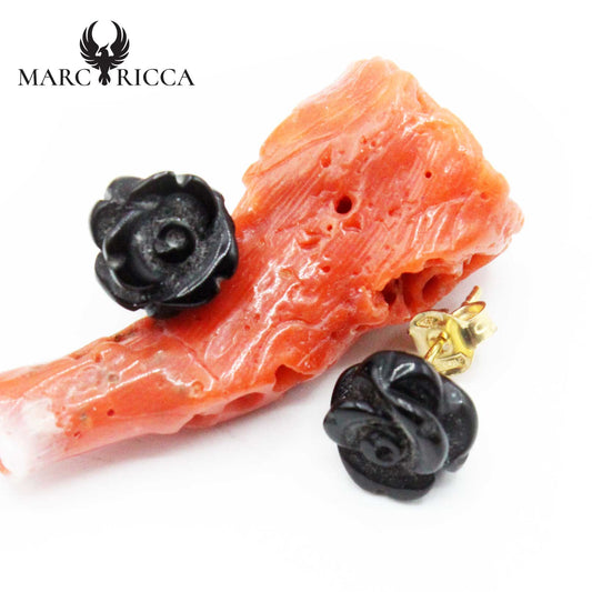 Boucles Or Roses Pierres Semi-précieuses