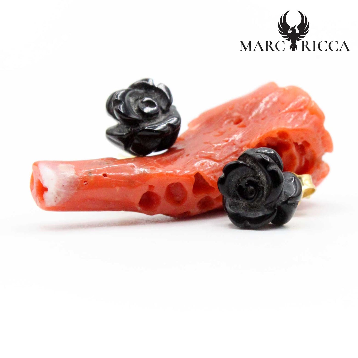 Boucles Or Roses Pierres Semi-précieuses