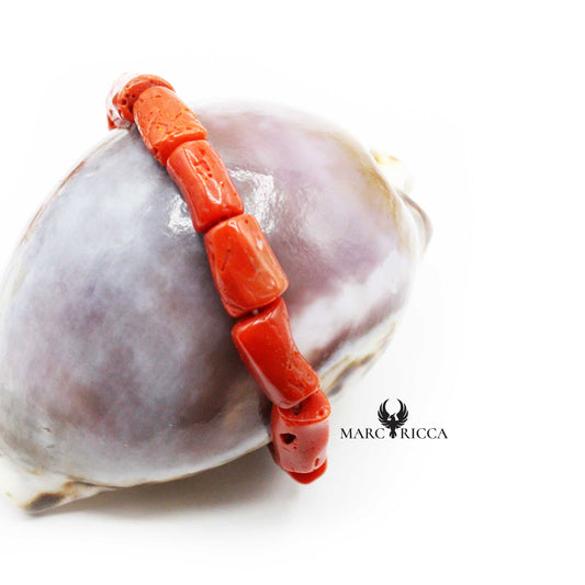 Bracelet Elastique Tubes Corail