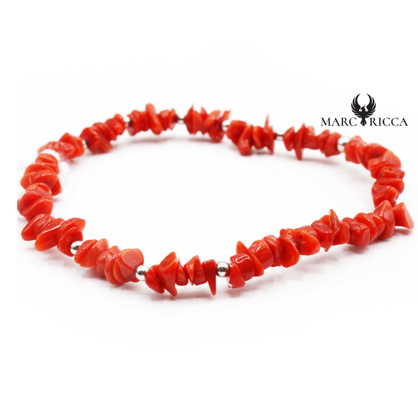 Bracelet Argent Elastique Cuppolino Corail
