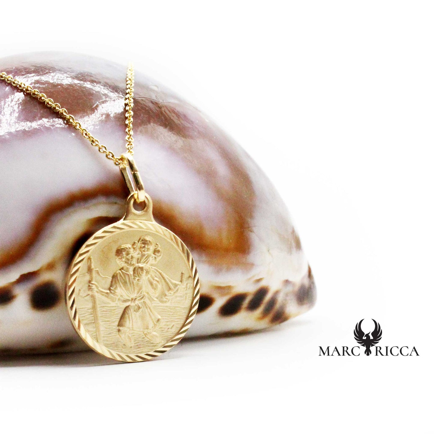 Pendentif Argent St-Christophe Vermeil