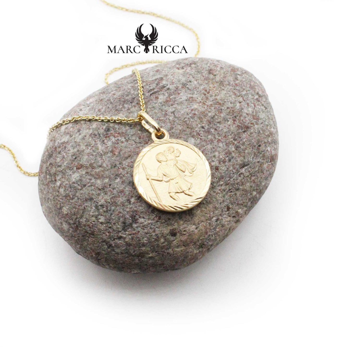 Pendentif Argent St-Christophe Vermeil