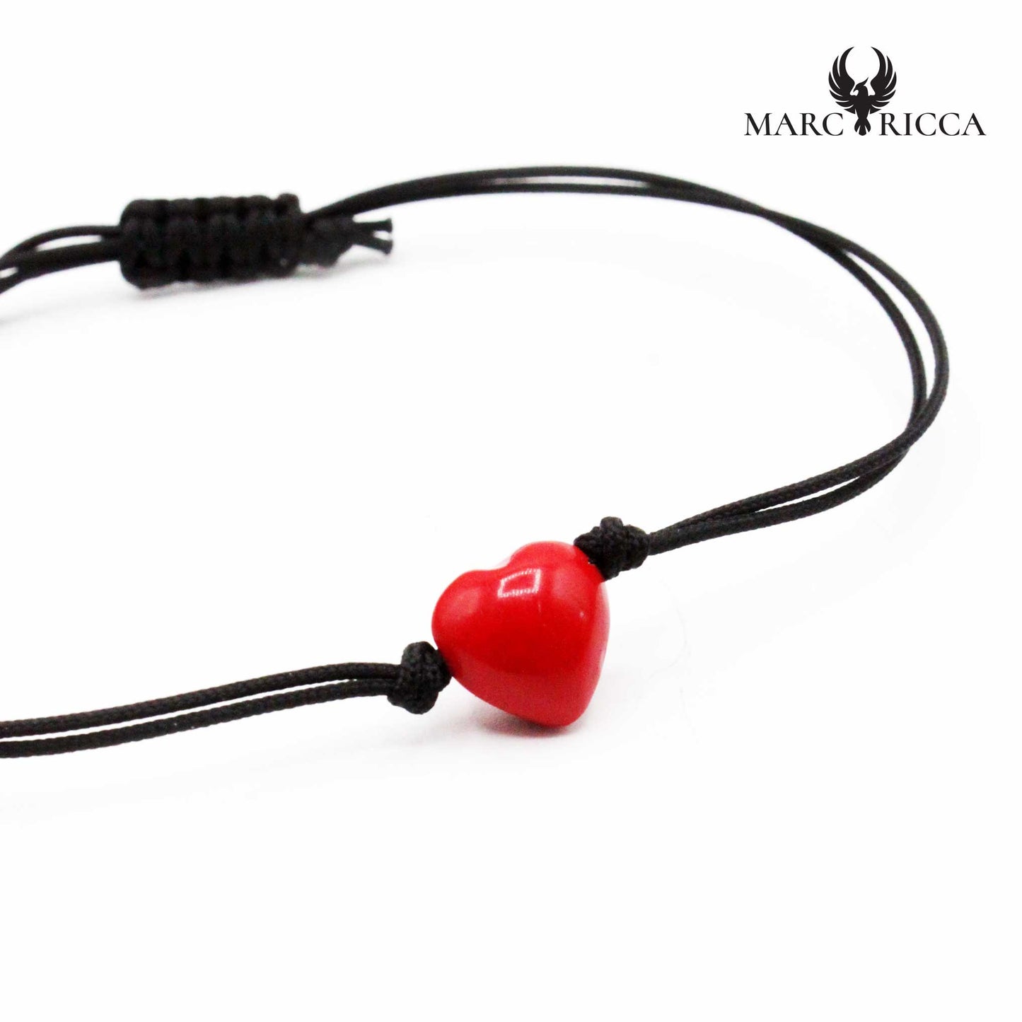 Bracelet Cordon Corail Coeur