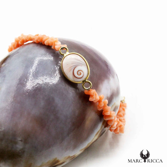 Bracelet Argent œil de St-Lucie & Cupolino Rose Vermeil