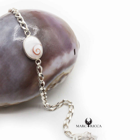 Bracelet Argent ou Vermeil œil de St-Lucie 1.2 cm