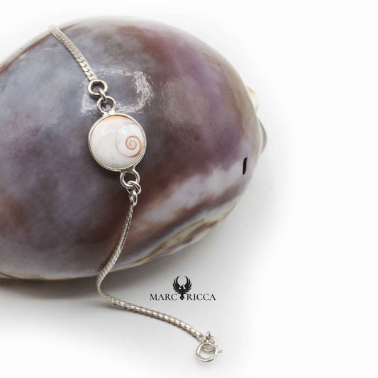 Bracelet Agent ou Vermeil œil de Sainte-Lucie 1 cm