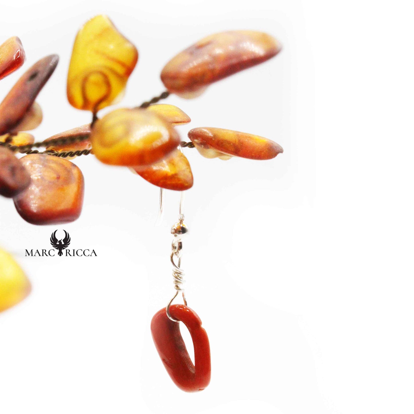 Boucles Argent Corail Anneau