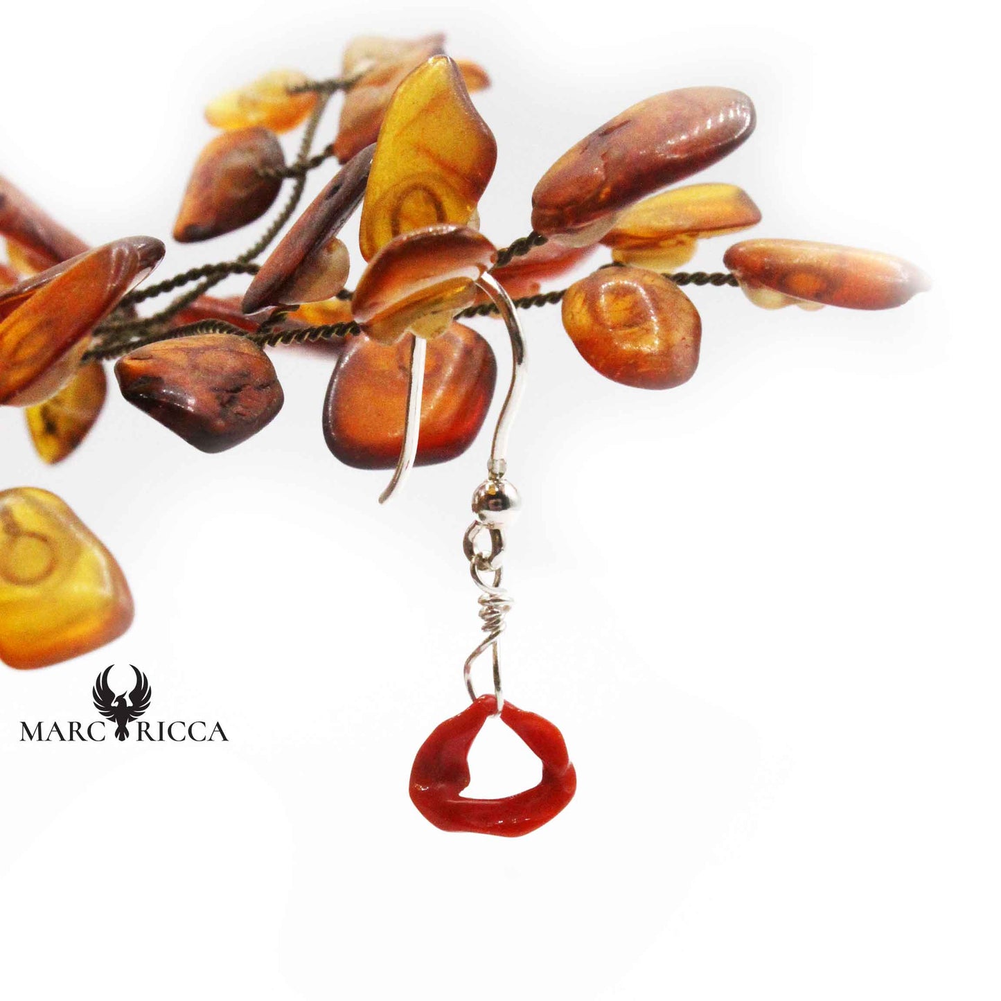 Boucles Argent Corail Anneau