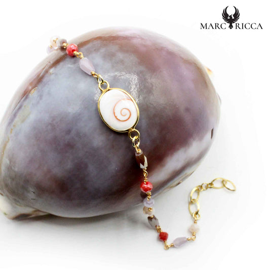 Bracelet Argent Œil de St-Lucie Vermeil