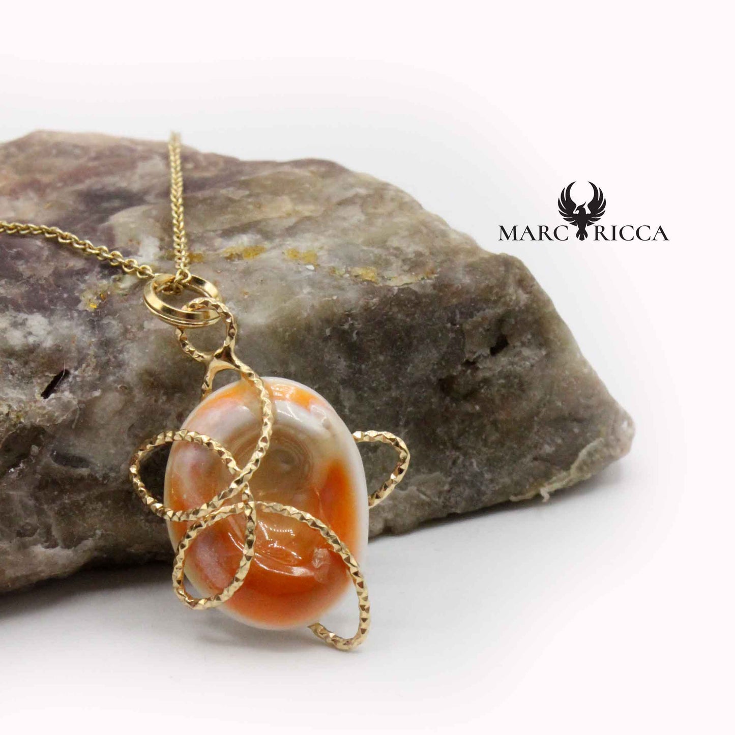 Pendentif Argent Œil de St-Lucie Fleur