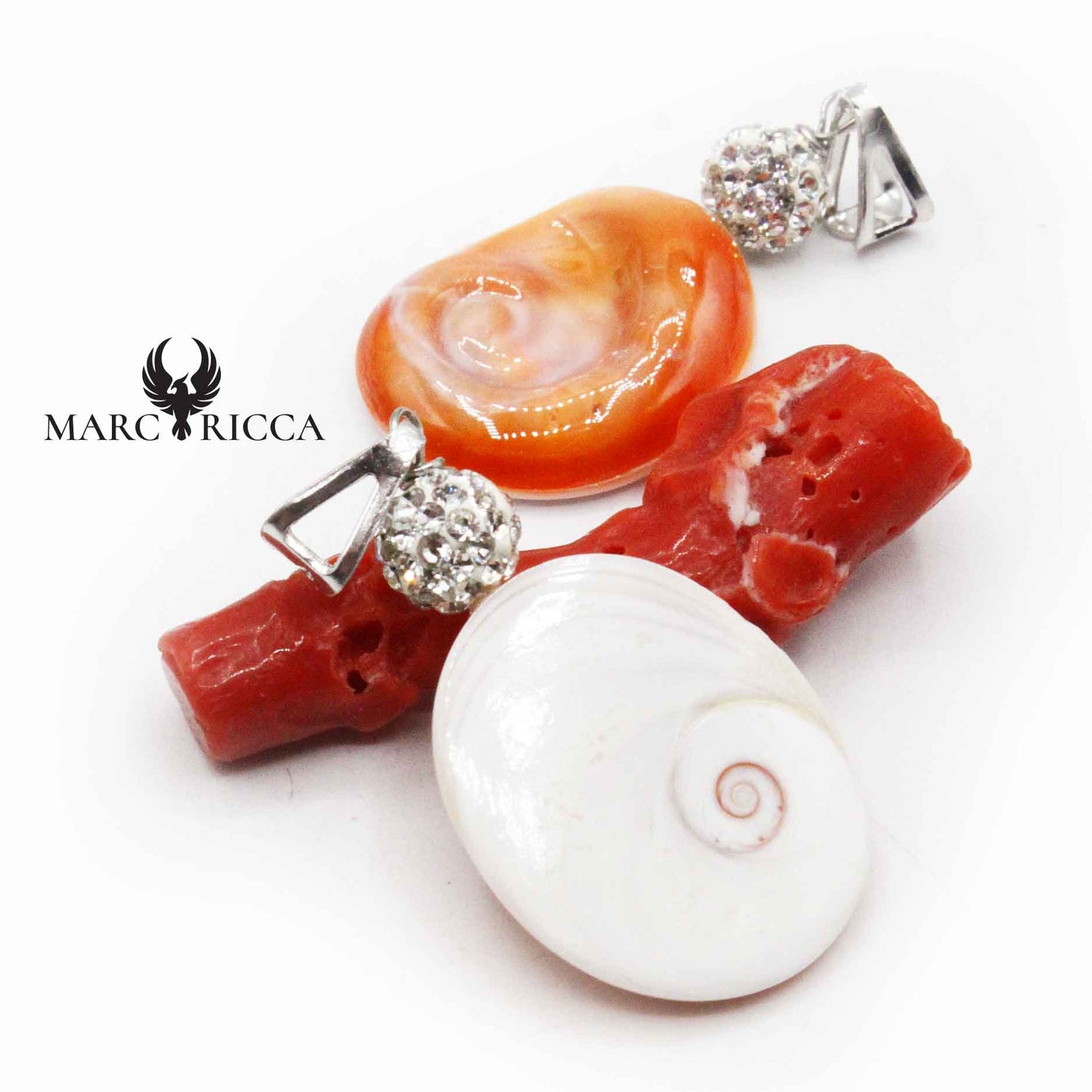 Pendentif Argent Œil de St-Lucie et Strass