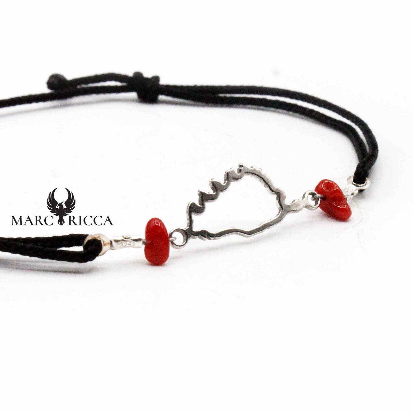 Bracelet Argent Corse & Corail