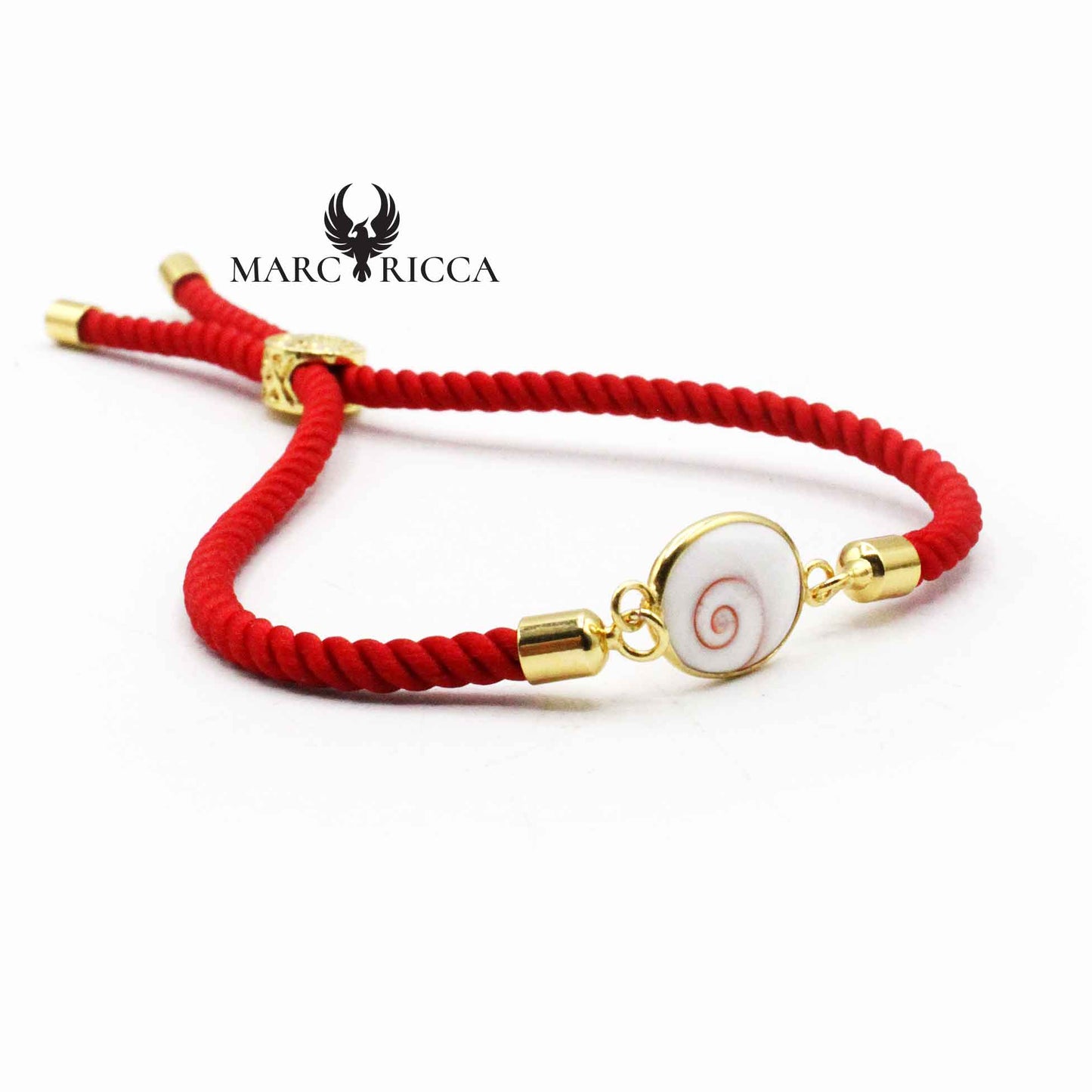 Bracelet Argent œil de St-Lucie Rouge Vermeil