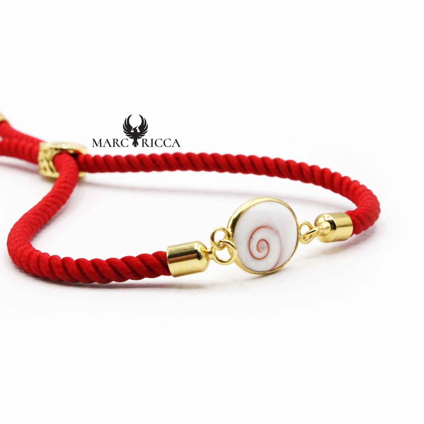 Bracelet Argent œil de St-Lucie Rouge Vermeil