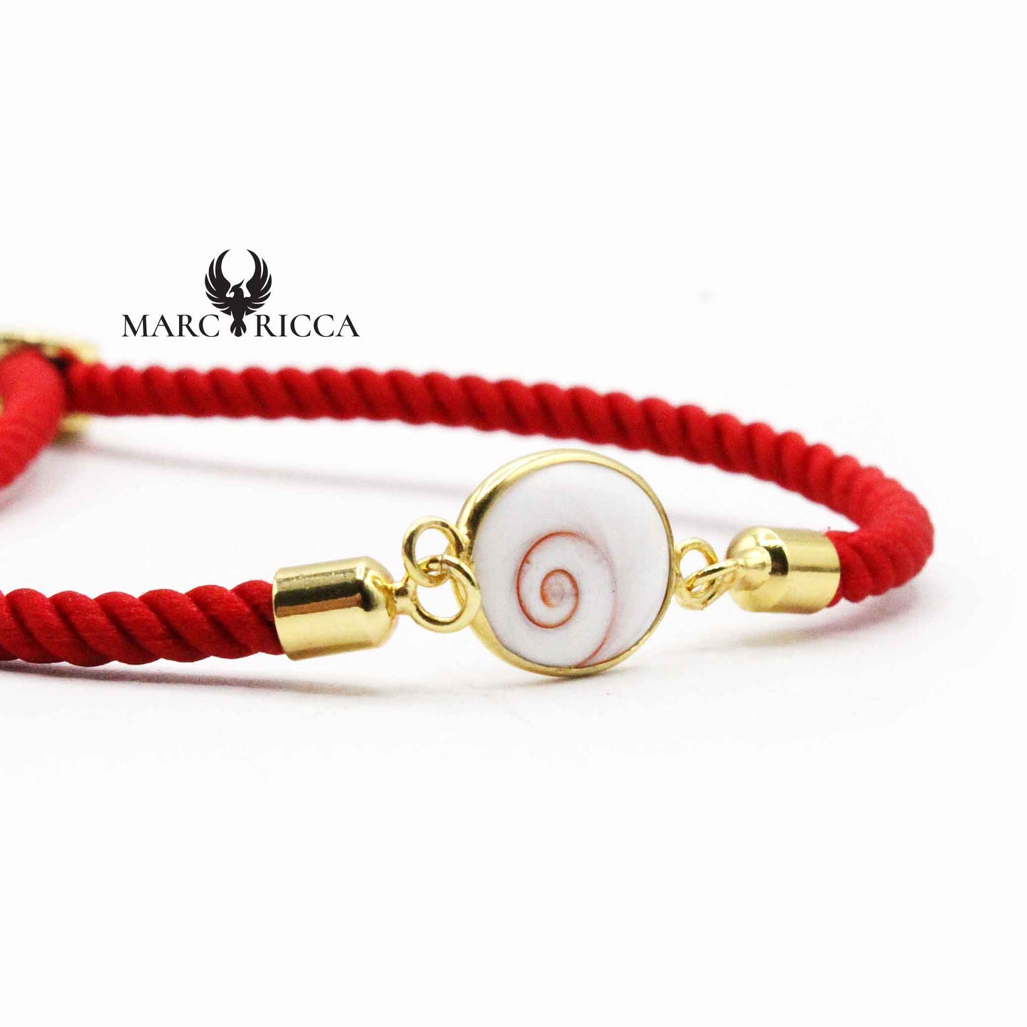 Bracelet Argent œil de St-Lucie Rouge Vermeil