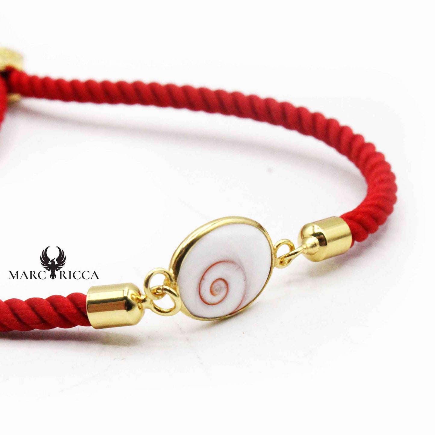 Bracelet Argent œil de St-Lucie Rouge Vermeil