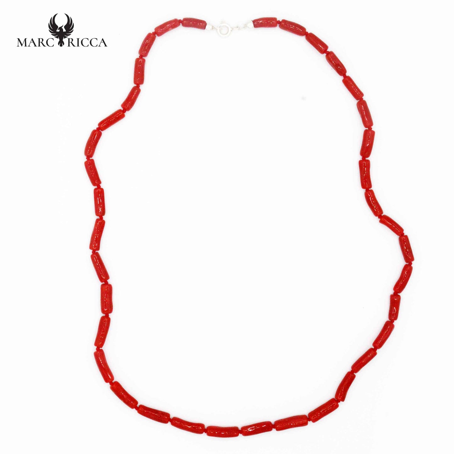 Collier Argent Tube Corail