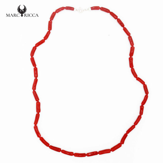Collier Argent Tube Corail