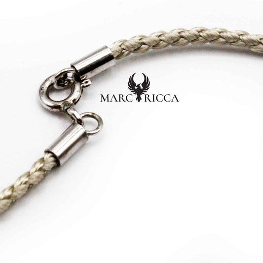 Cordon Argent Torsade 2 mm