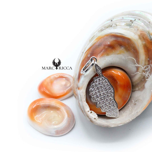 Pendentif Argent Corse & Strass