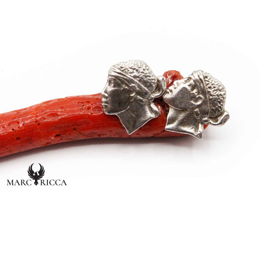 Boucles Argent Tête de Maure