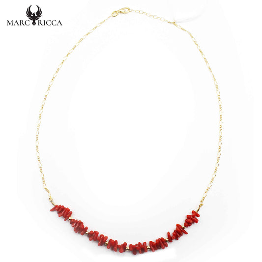 Collier Vermeil Corail Rouge