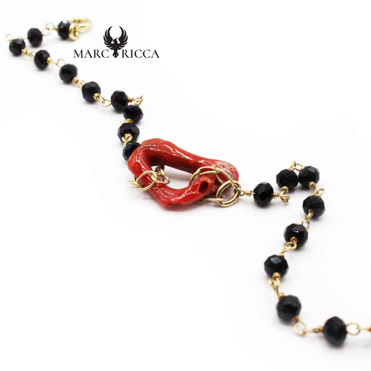 Bracelet Argent Anneau de Corail Rouge