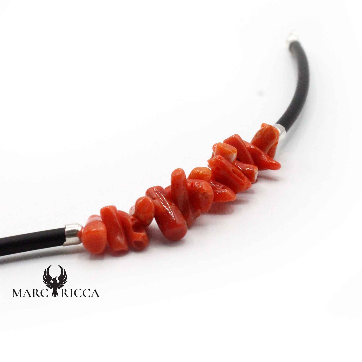 Bracelet Argent Cupolino Corail Rouge