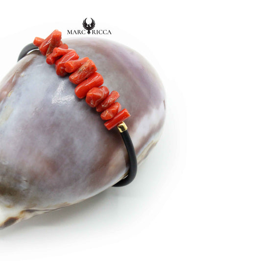 Bracelet Argent Cupolino Corail Rouge Vermeil