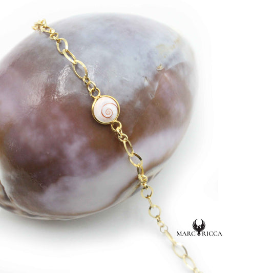 Bracelet Argent œil de St-Lucie Vermeil