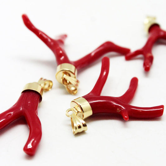 Pendentif Argent Branche de corail