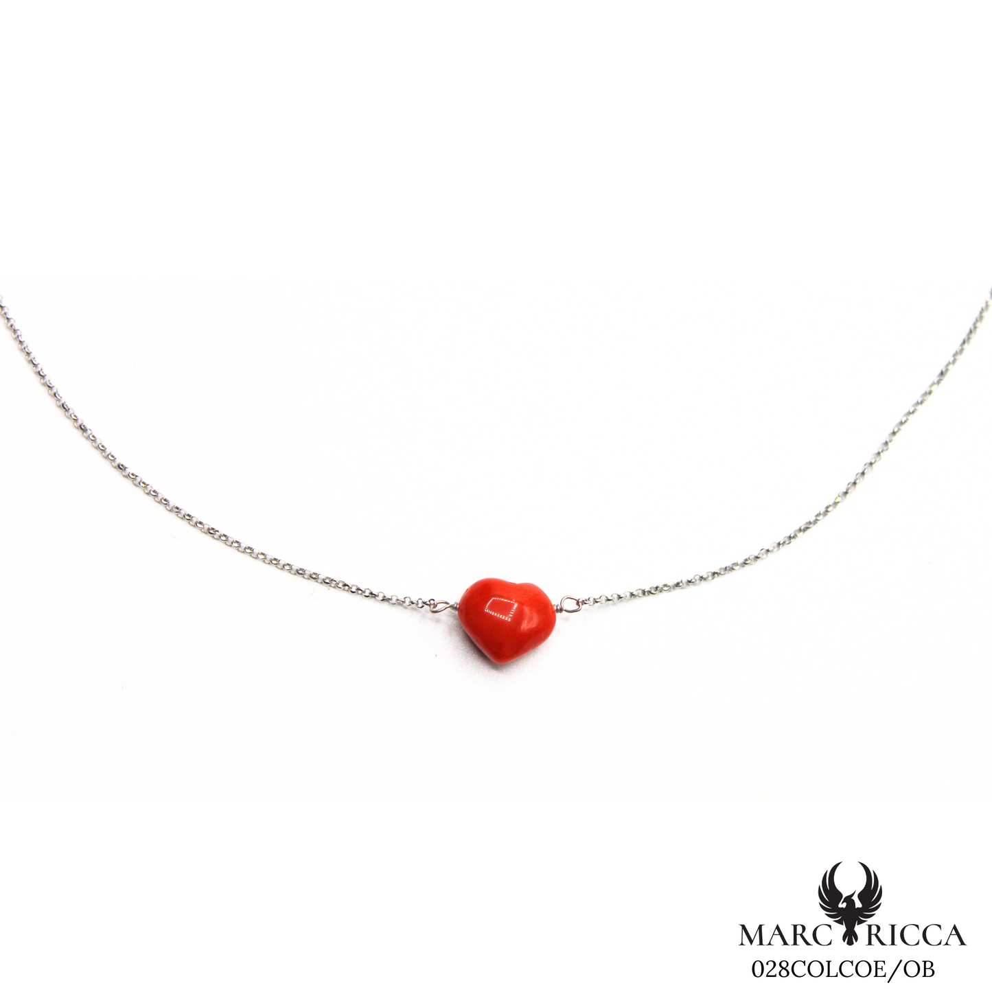 Collier Or Corail Cœur Or Jaune & Gris