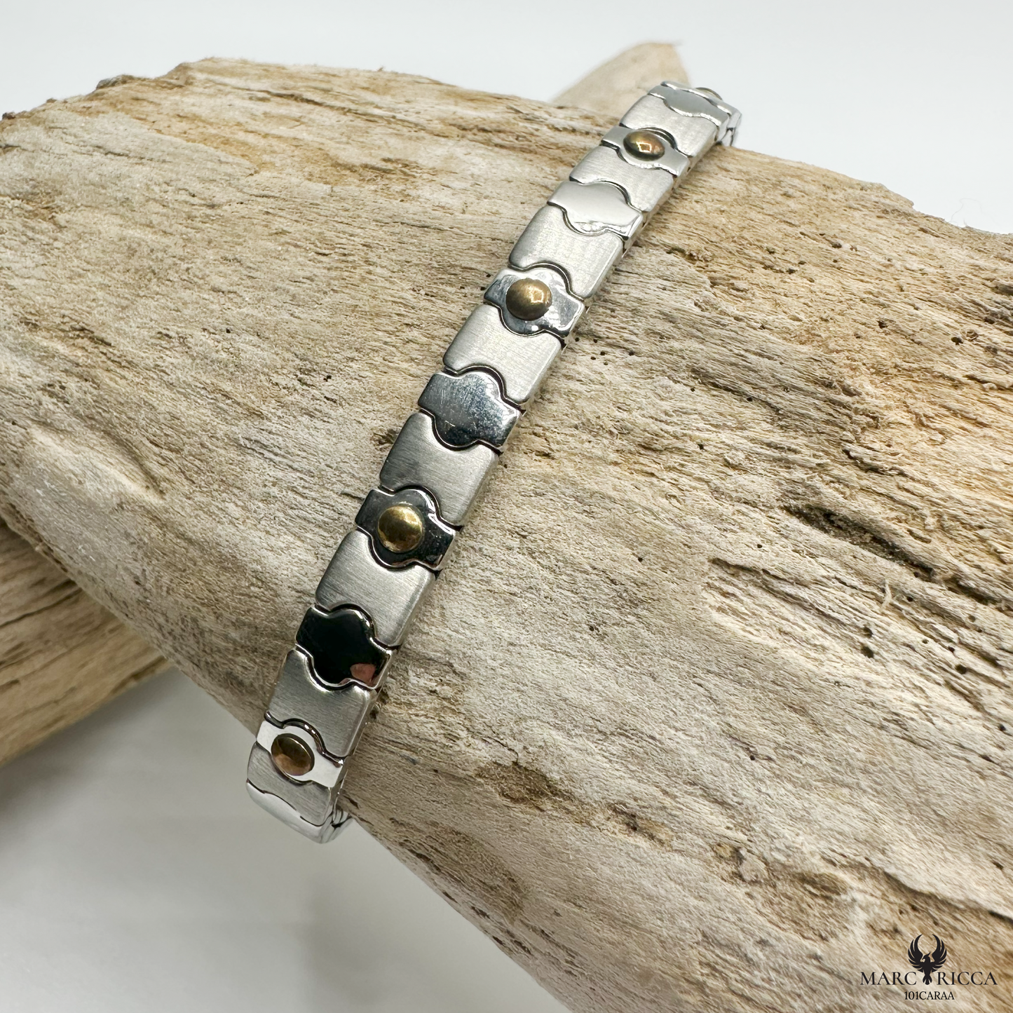 Bracelet Acier & Or Extensible