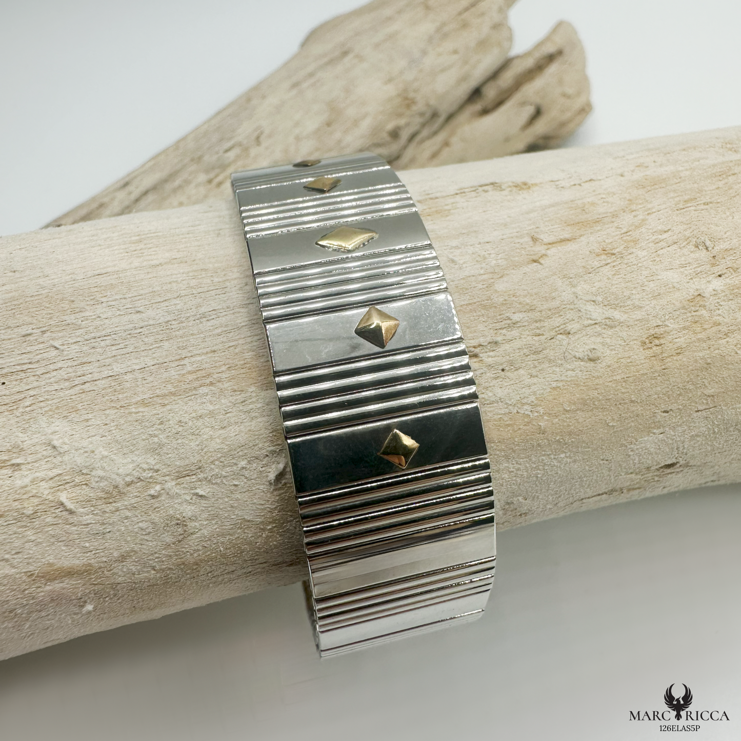 Bracelet Acier & Or Extensible