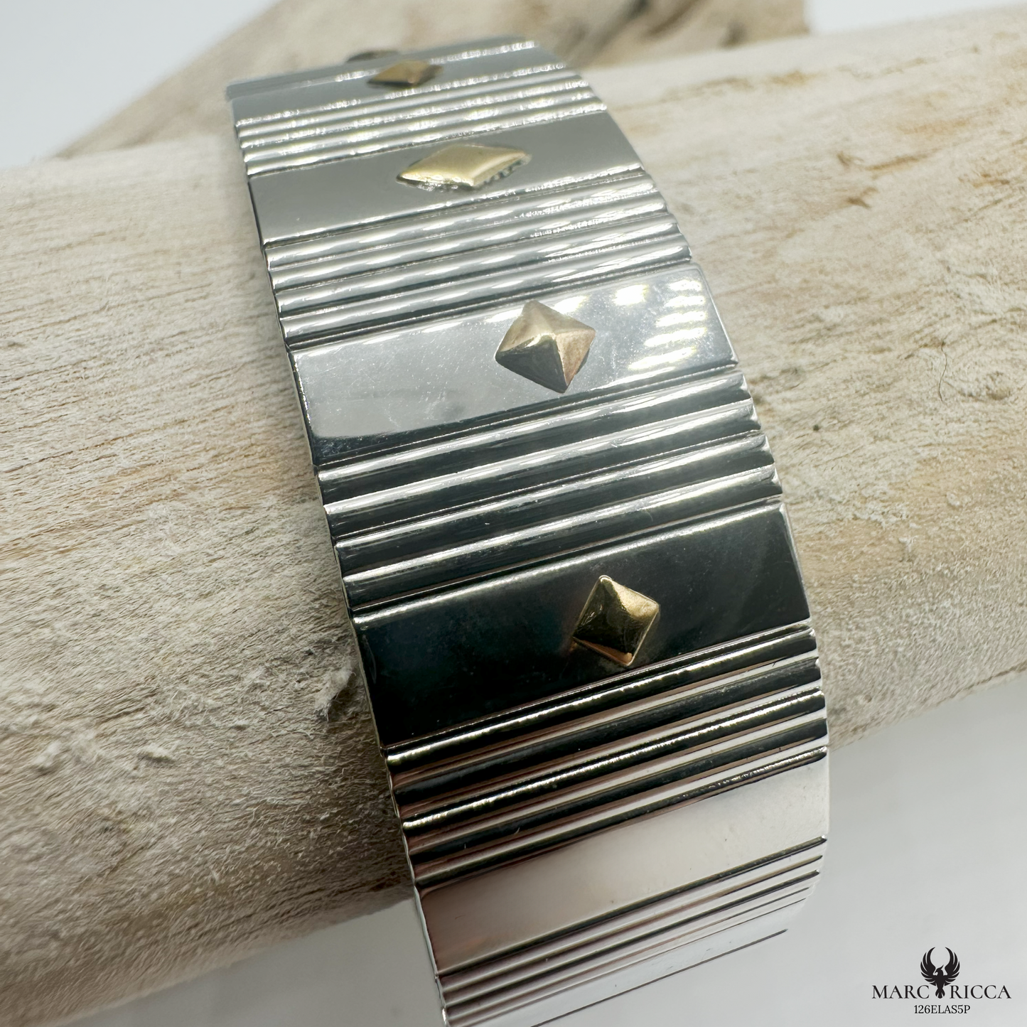 Bracelet Acier & Or Extensible